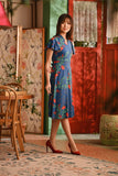 The Nian Nian Women Modern Blossom Dress - Twilight