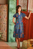 The Nian Nian Women Modern Blossom Dress - Twilight