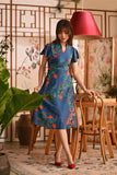 The Nian Nian Women Modern Blossom Dress - Twilight