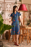 The Nian Nian Women Modern Blossom Dress - Twilight