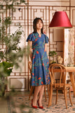 The Nian Nian Women Modern Blossom Dress - Twilight