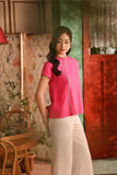 The Nian Nian Women Beaded Cheongsam Top - Fuchsia Pink