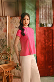 The Nian Nian Women Beaded Cheongsam Top - Fuchsia Pink