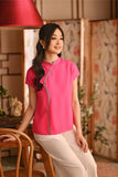 The Nian Nian Women Beaded Cheongsam Top - Fuchsia Pink