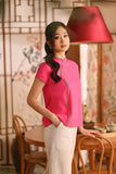 The Nian Nian Women Beaded Cheongsam Top - Fuchsia Pink