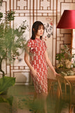 The Nian Nian Women Layered Sleeve Cheongsam Dress - Loyal