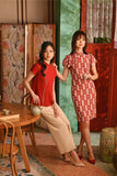 The Nian Nian Women Layered Sleeve Cheongsam Dress - Loyal