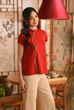 The Nian Nian Women Beaded Cheongsam Top - Crimson Red