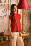 The Nian Nian Women Beaded Cheongsam Top - Crimson Red