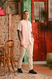 The Nian Nian Men Mandarin Shirt - Baby Pink