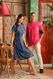 The Nian Nian Men Mandarin Shirt - Fuchsia Pink