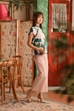 The Nian Nian Women Classic Cheongsam Top - Harvest