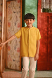 The Nian Nian Mandarin Shirt - Dijon Mustard