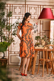 The Nian Nian Women Lace Sleeve Blossom Dress - Dawn