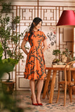 The Nian Nian Women Lace Sleeve Blossom Dress - Dawn