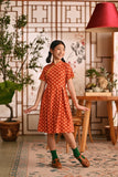 The Nian Nian Lace Sleeve Blossom Dress - Shine