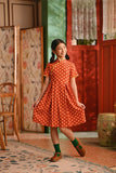 The Nian Nian Lace Sleeve Blossom Dress - Shine