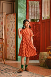 The Nian Nian Lace Sleeve Blossom Dress - Shine