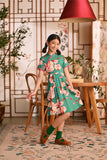 The Nian Nian Lace Sleeve Blossom Dress - Harmony