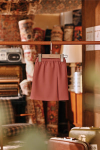 The Akar Kita Babies Folded Skirt - Mauve Taupe