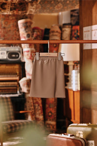 The Akar Kita Babies Folded Skirt - Silver Mink