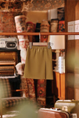 The Akar Kita Babies Folded Skirt - Butter Olive