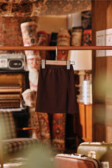 The Akar Kita Babies Folded Skirt - Dark Burgundy