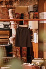 The Akar Kita Babies Folded Skirt - Brown Dash