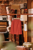 The Akar Kita Babies Folded Skirt - Red Dash