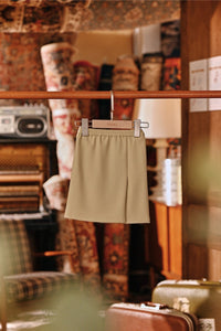 The Akar Kita Babies Folded Skirt - Pale Olive