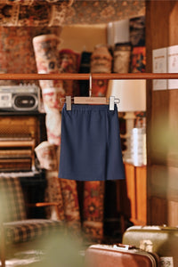 The Akar Kita Babies Folded Skirt - England Blue