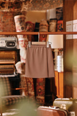 The Akar Kita Babies Folded Skirt - Mahogany Rose