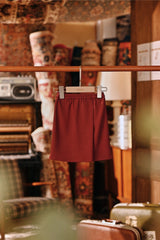 The Akar Kita Babies Folded Skirt - Maroon Dust