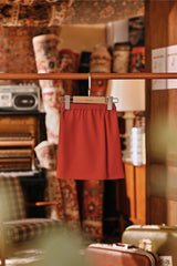 The Akar Kita Babies Folded Skirt - Mandarin Red