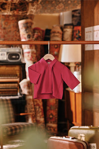 The Akar Kita Babies Kebaya Top - Magenta