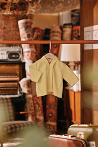 The Akar Kita Babies Kebaya Top - Mellow Yellow