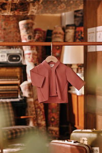 The Akar Kita Babies Kebaya Top - Mauve Taupe