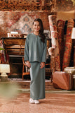 The Akar Kita Kedah Blouse Top - Pine Green