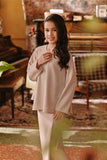 The Akar Kita Kedah Blouse Top - Nude