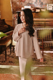 The Akar Kita Kedah Blouse Top - Nude