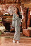 The Akar Kita Kedah Blouse Top - Gray Mist