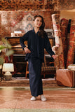 The Akar Kita Kebaya Top - Navy