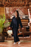 The Akar Kita Kebaya Top - Navy