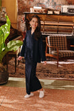 The Akar Kita Kebaya Top - Navy