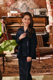 The Akar Kita Kebaya Top - Navy