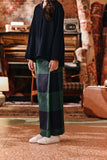 The Akar Kita Folded Skirt - Green Square