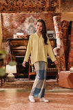 The Akar Kita Kebaya Top - Mellow Yellow