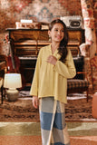 The Akar Kita Kebaya Top - Mellow Yellow