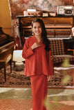 The Akar Kita Kebaya Top - Mandarin Red