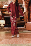 The Akar Kita Kebaya Top - Burgundy